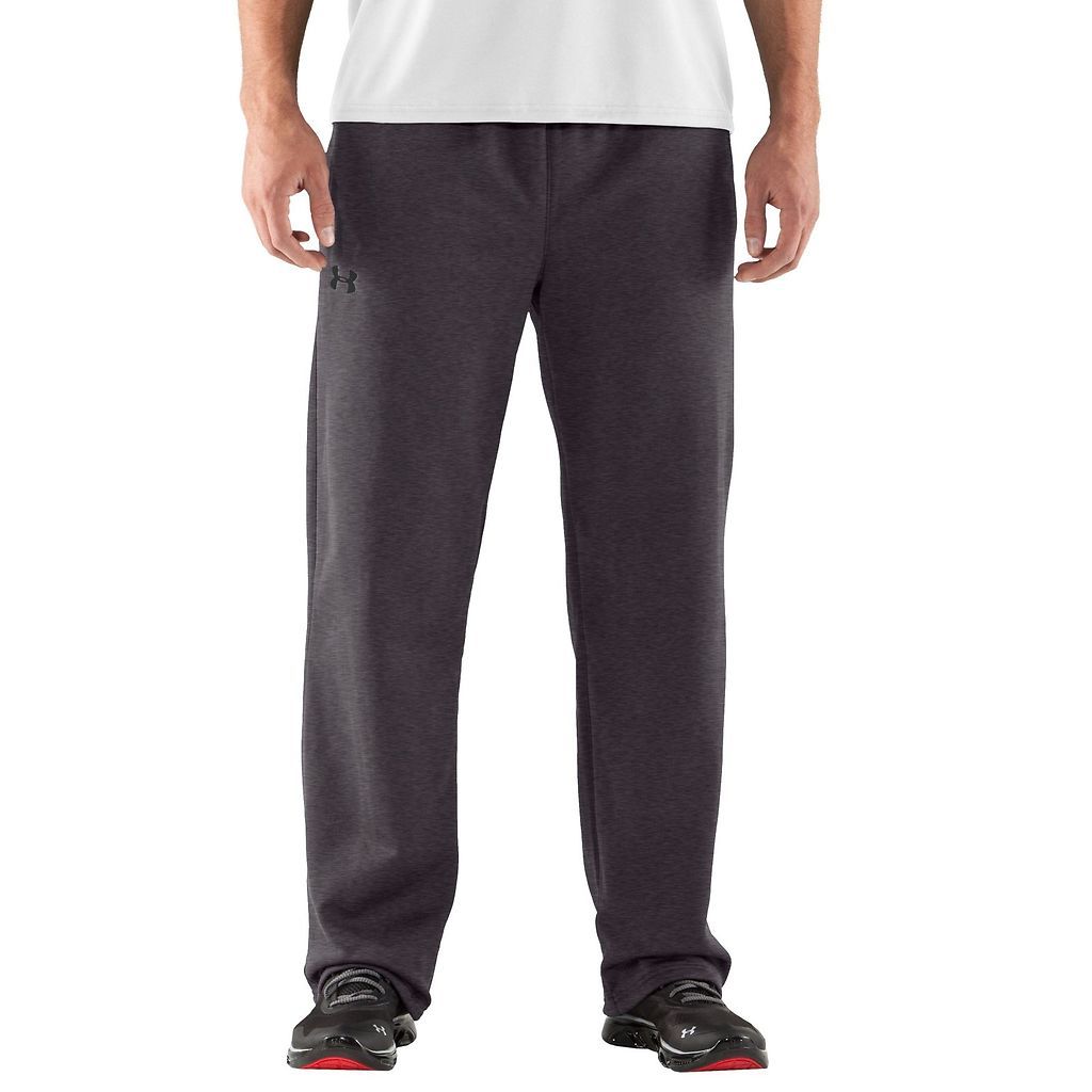 under armour men s armour fleece open bottom team pants