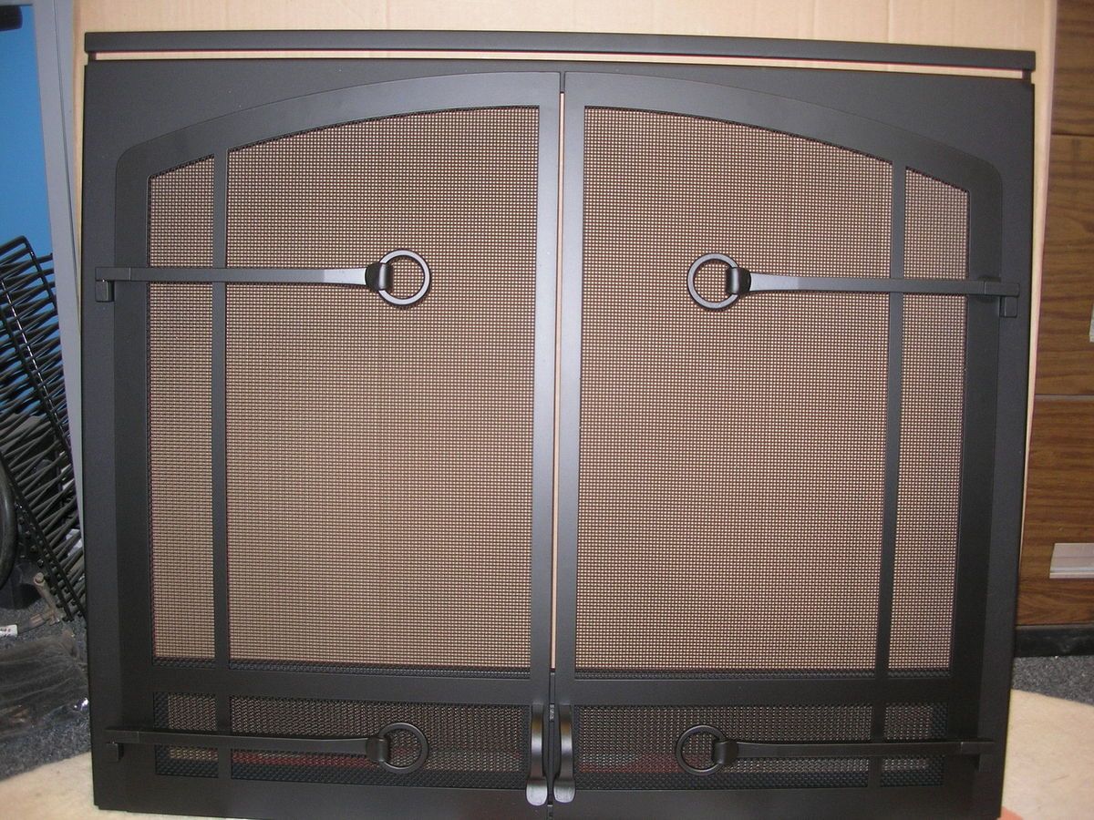 Heat N Glo Fireplace Black Craftsman Doors Main Frame DF36 Craft BK DF