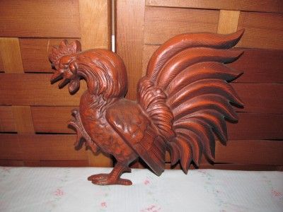 vintage nice rooster wall plaque decor mkd hoda