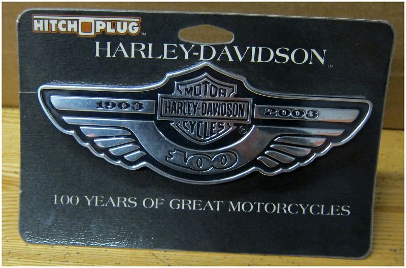 Harley Davidson 100th Anniv Hitch Plug Cover Very New