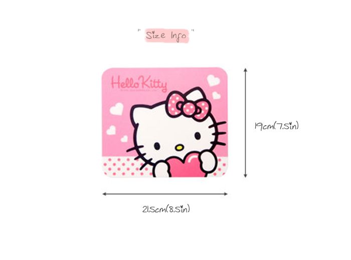 Hello Kitty Mouse Mat Mouse Pad Desktop Accessories Rectangle Type