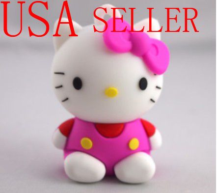 Hello Kitty 16GB USB Memory Stick Flash Drive Keychain