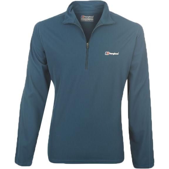 Berghaus Mens Relaxed Long Sleeve Zip Neck T Shirt s M L XL XXL