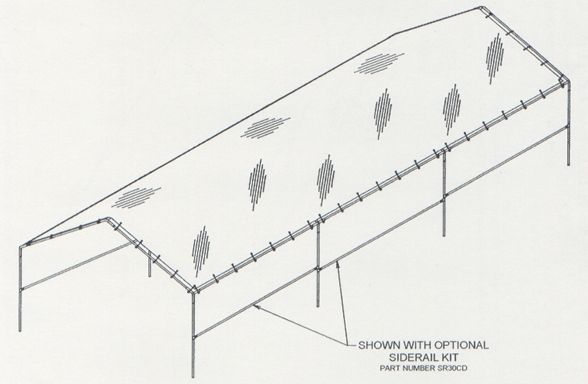 Harpster 18x30 Commerical Canopy Frame