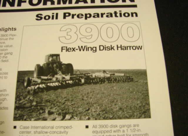Case IH Product Brochure 3900 Flex Wing Disk Harrows