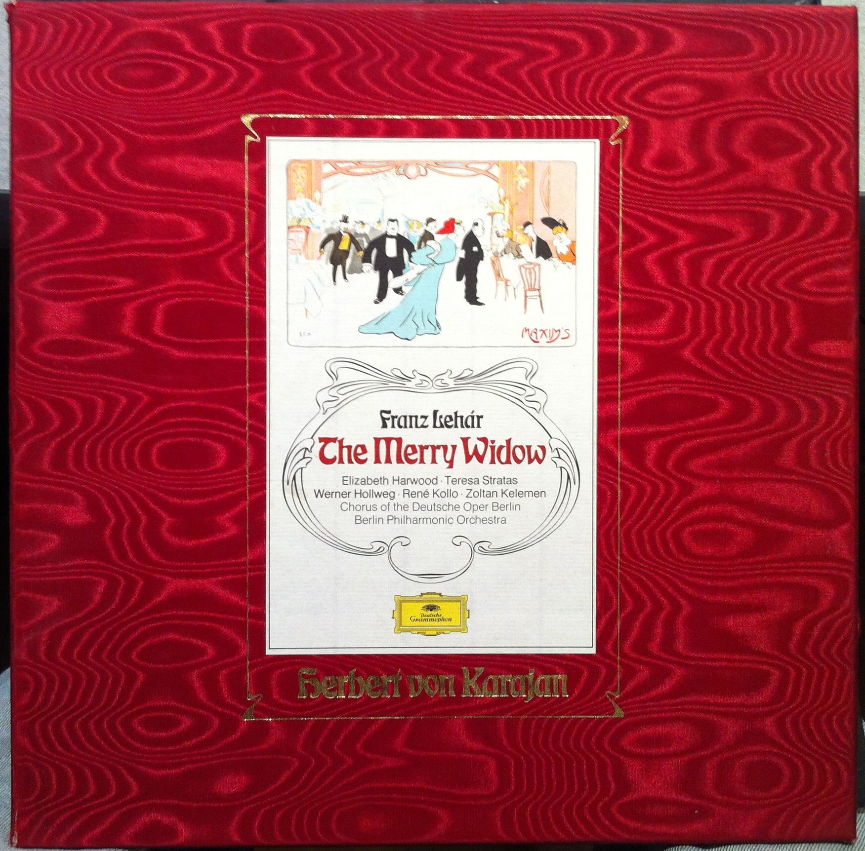 HERBERT VON KARAJAN lehar the merry widow 2 LP VG+ 2707 070 10 Vinyl