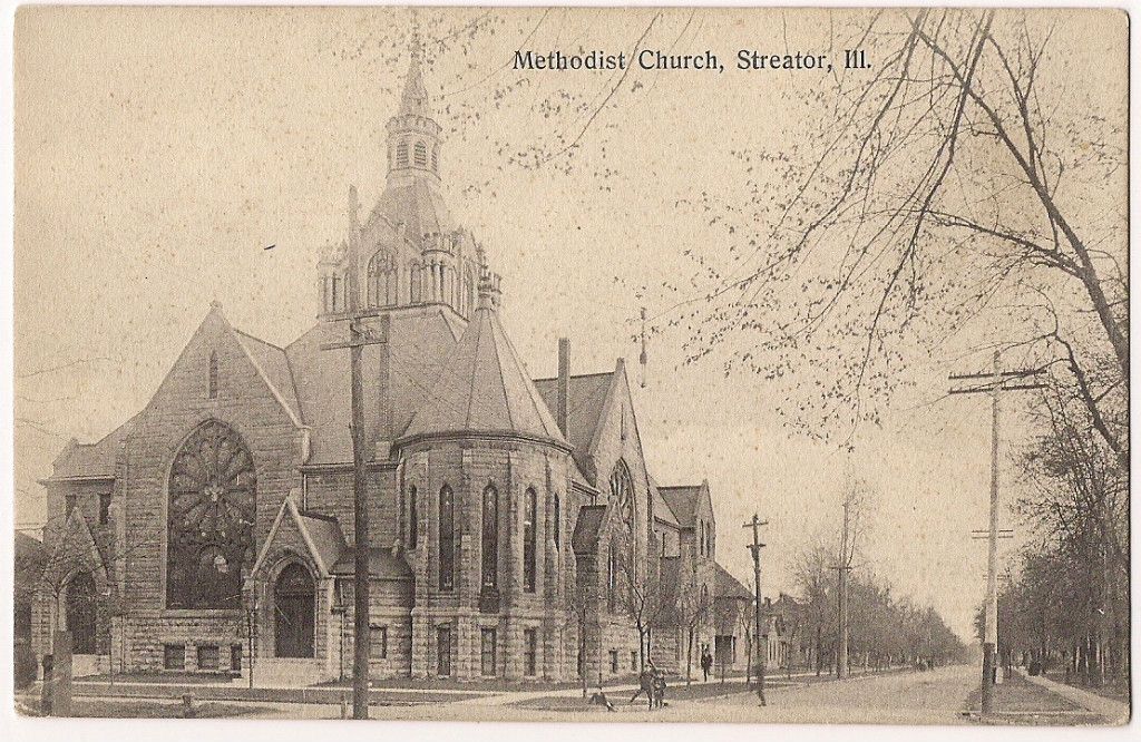  Streator Illinois Methodist Church 1910 Postcard