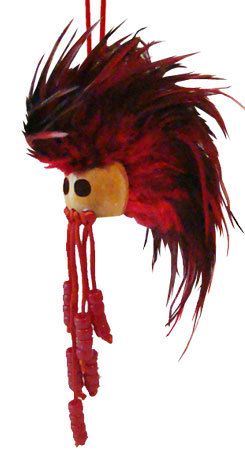 Ikaika Hawaiian Warrior Helmet 1 Kamani Nut Red AB09