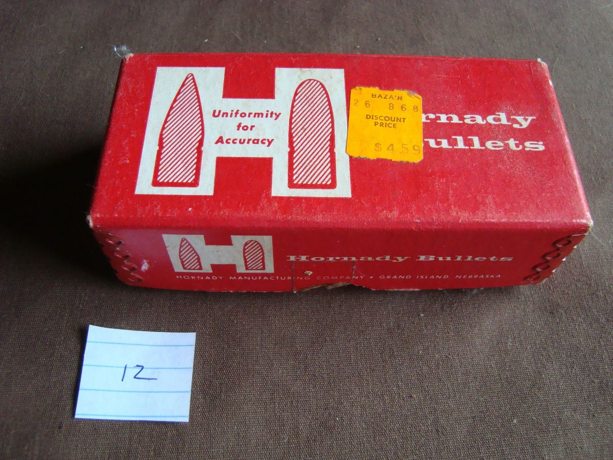 Hornady Brand Antique Ammo Box Empty Ammunition Vintage Bullet .30