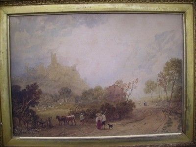 Henry Gastineau British Landscape Vista Corfe Castle