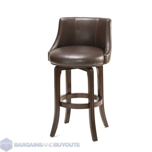 Hillsdale Napa Valley Swivel Bar Stool Brown Cherry