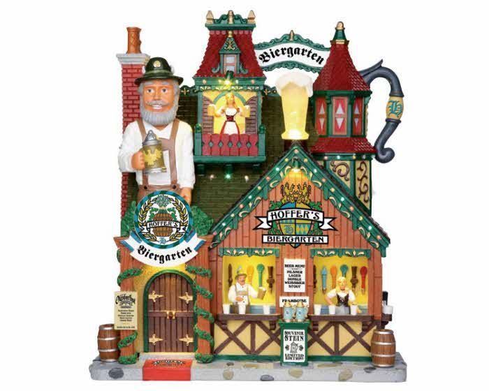 Lemax Village Collection Hoffers Biergarten Battery Operated 25413