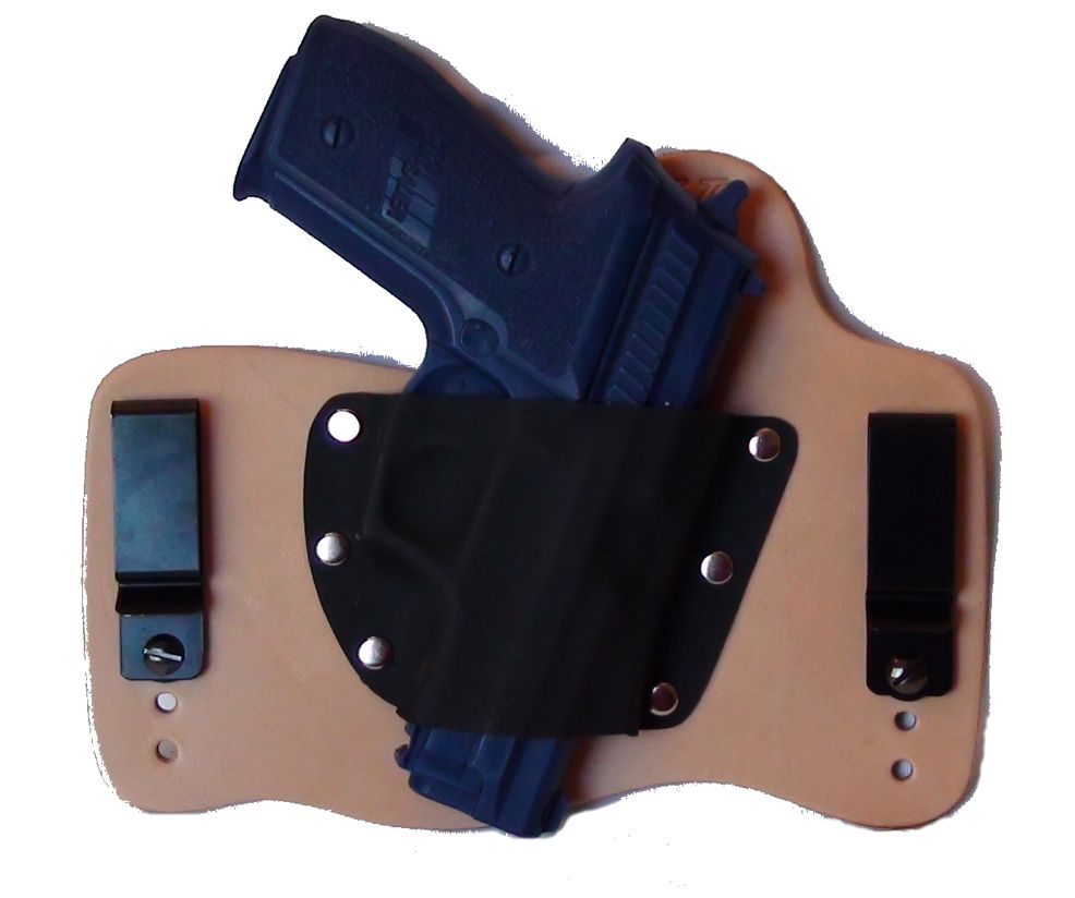  Leather Kydex IWB Holster Sig Sauer P229 Hybrid Holster RH Natural Tan