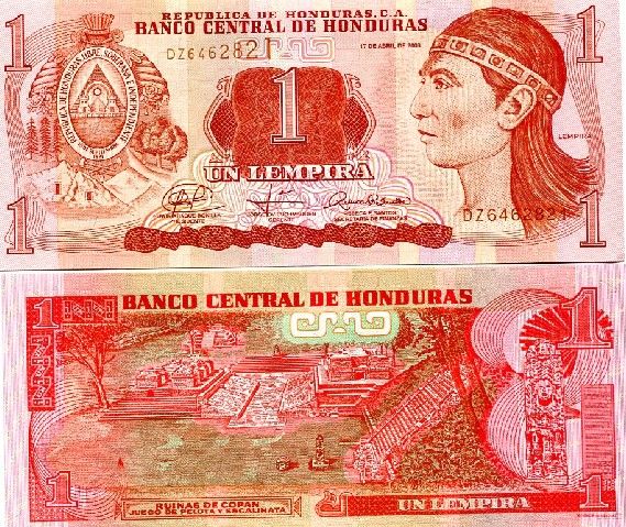 Honduras 1 Lempira 2008 P New UNC Lot 10 Pcs