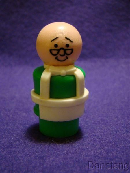 Vintage Fisher Price Little People Sesame Street Mr Hooper 938