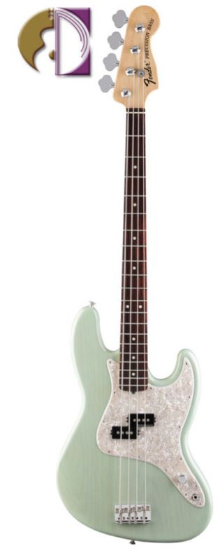 Fender Mark Hoppus (Blink 182) Jazz Bass, Surf Green, Deluxe Gig Bag