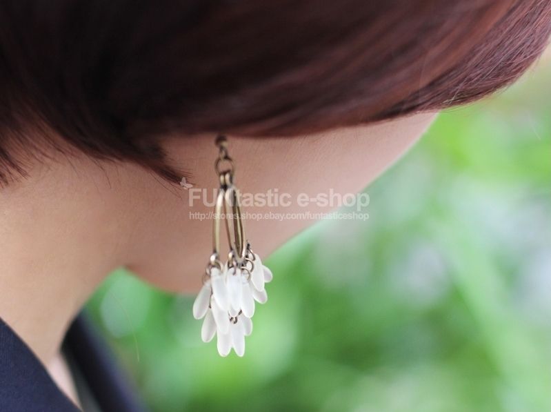 New Hot Korean KPOP Luxuary Double Rings Handmade Earrings Made in