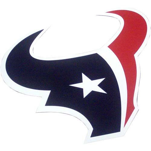 Houston Texans Bull Head Logo Car Magnet