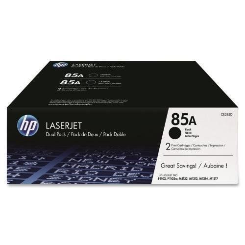 Genuine HP CE285D 85A Dual Pack Black Laser Toner Cartridge New