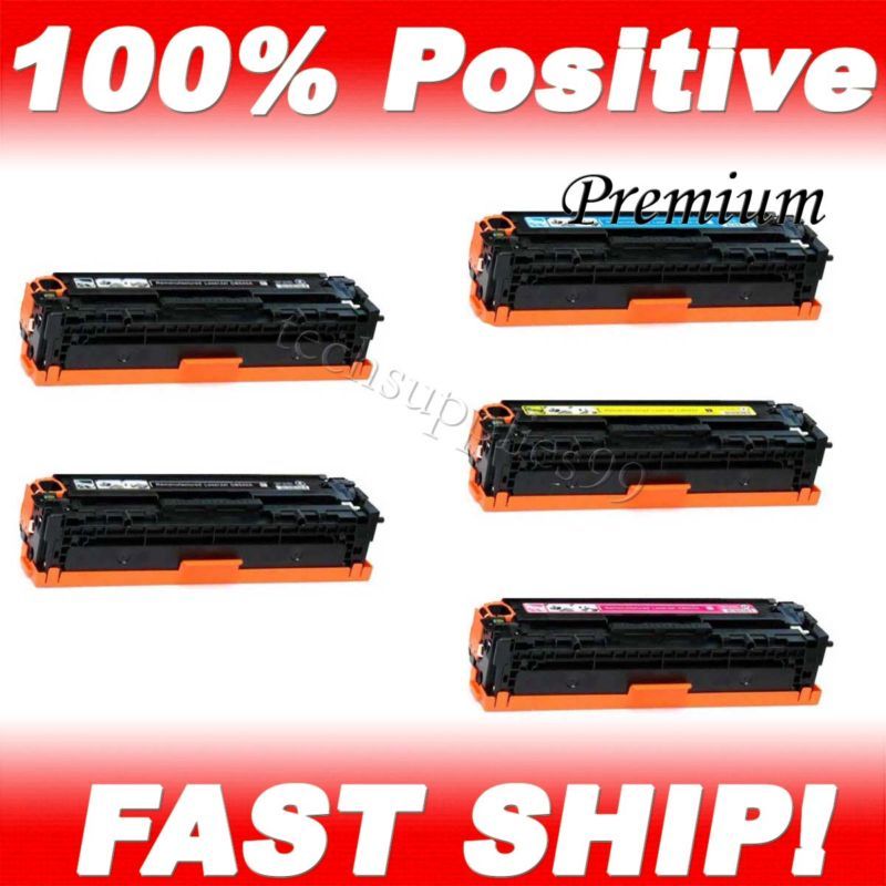 5pk HP 128A CE320A CE321A CE322A CE323A Toner Cartridge 884420854517