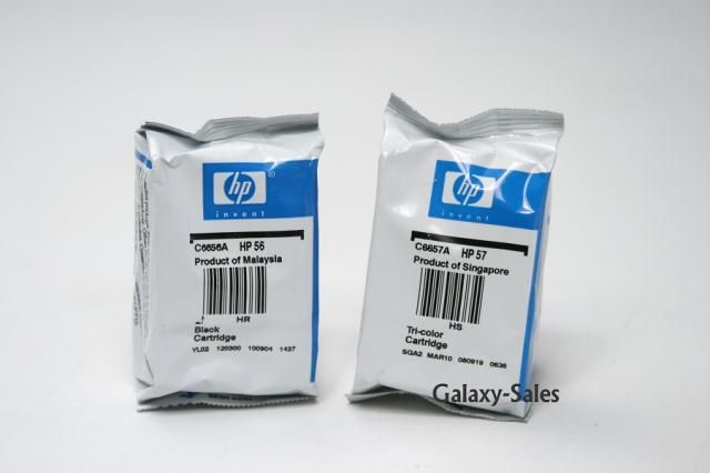 HP 56 57 Ink Cartridge Set of 2   GENUINE   OEM