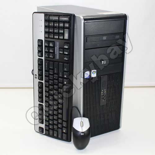 HP DC7800 Desktop Computer Tower Intel Dual Core 2 Duo E6550 4GB Ram