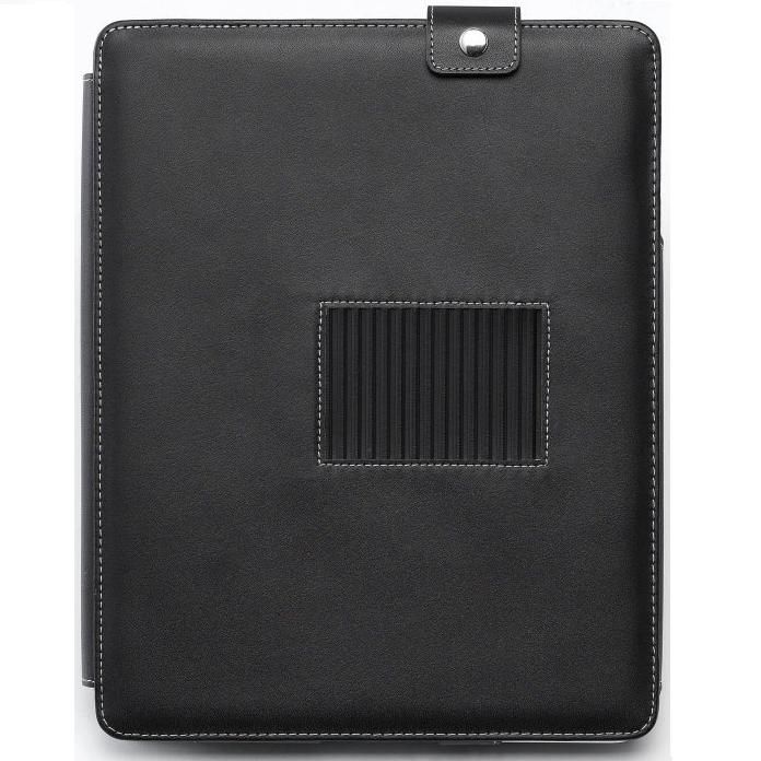 Black Leather Folio Skin Case for HP Touchpad 16GB 32GB