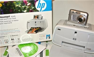 Nice HP PHOTOSMART A445 6.2mp Digital Camera M547 + PRINTER A440