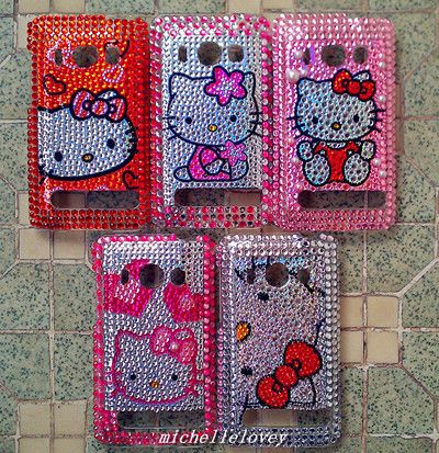  Rhinestone Bling Back Cover Phone Case Fr HTC Sprint EVO 4G EF6