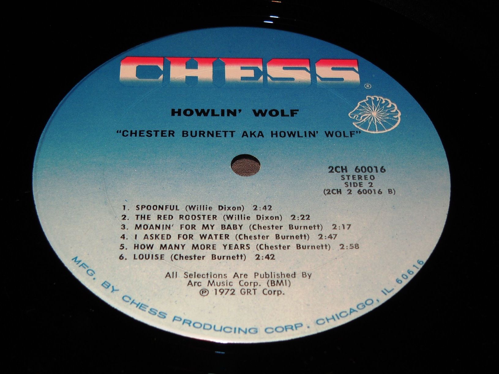 Chester Burnett aka Howlin Wolf Signed Record Album Vinyl 2 LP Chess