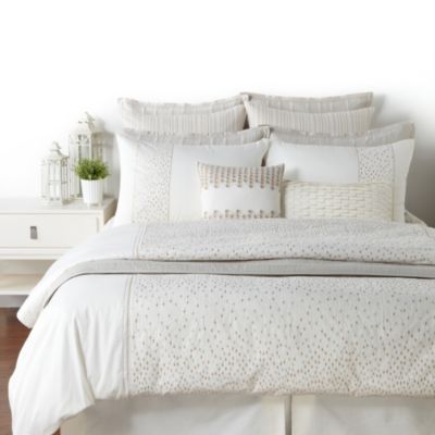 Hudson Park Raindrops Full Queen Duvet Cover $380