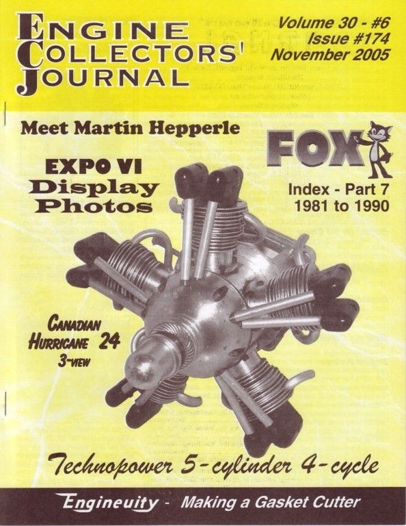 Technopower Hurricane Fox Index Gaskets 174 Engine Collectors Journal