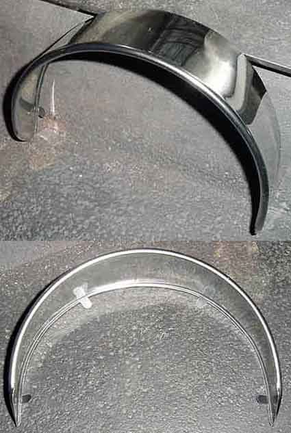 Harley Style Stainless Steel Headlight Visor for Motorcycles E