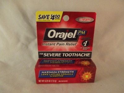 Orajel PM Maximum Strength Cream Severe Toothache Long Lasting