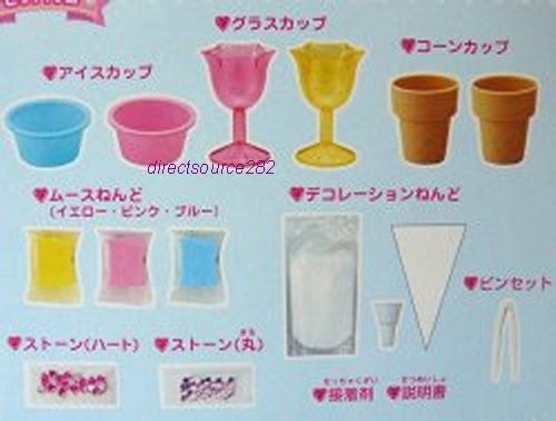 Japan Fuwa Mousse Clay DIY Miniature Ice Cream Cup Cake Flexible Mold