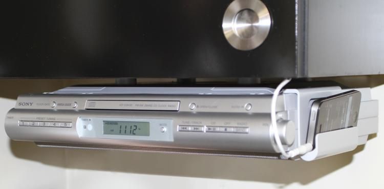 Sony ICFCDK50 Under the Cabinet Kitchen Sound System w AM FM Radio CD