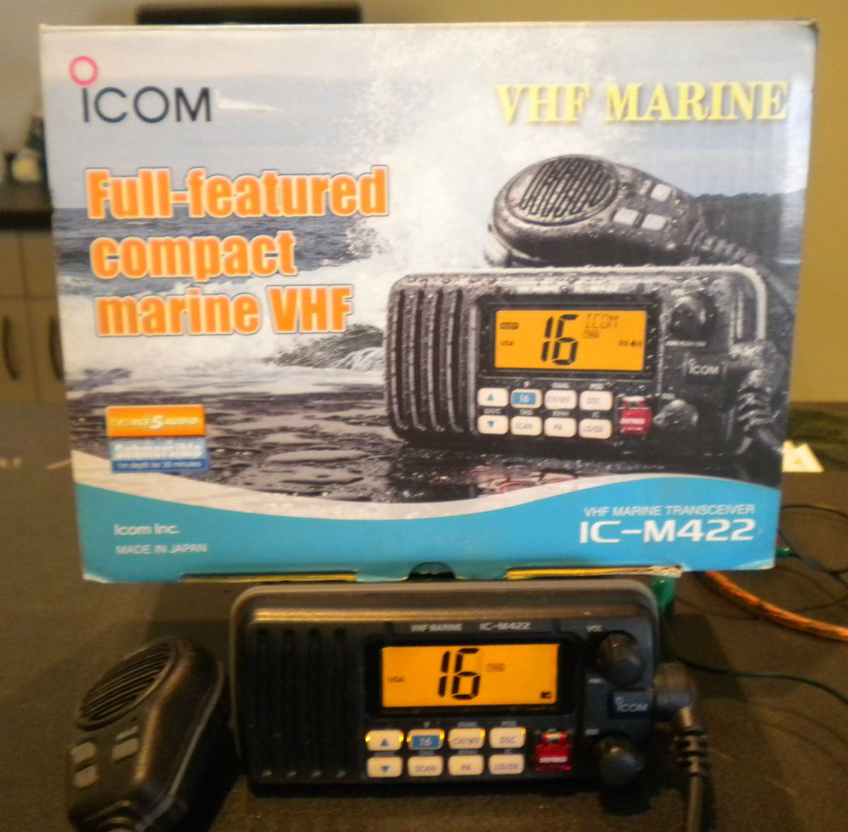 Icom IC M422 Marine VHF Radio Transceiver