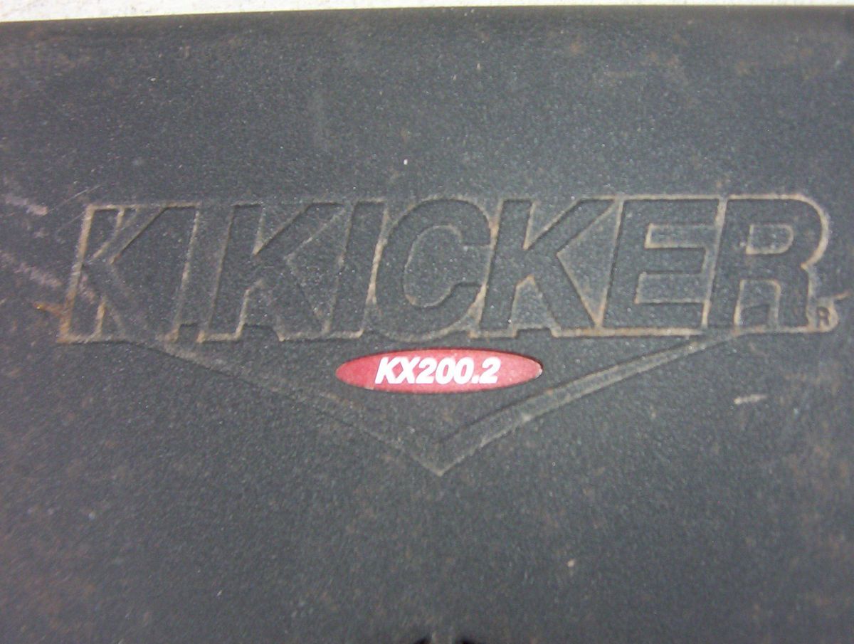 kicker 200 2 amplifier amp stereo radio system audio subwoofer NO