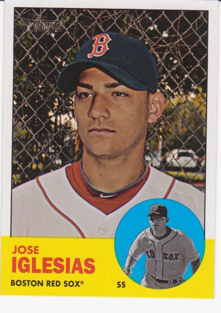 2012 Topps Heritage Jose Iglesias SP Card 447