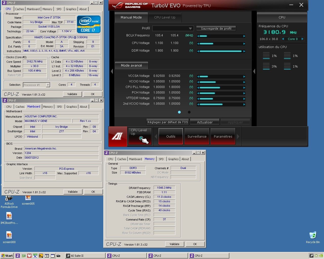 Intel Core i7 3770K Low Voltage Selected Core Top IMC 01