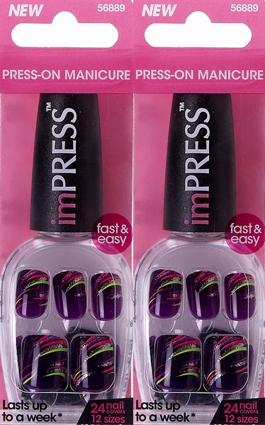 Pack Broadway Impress Nails Hottie No Glue Needed