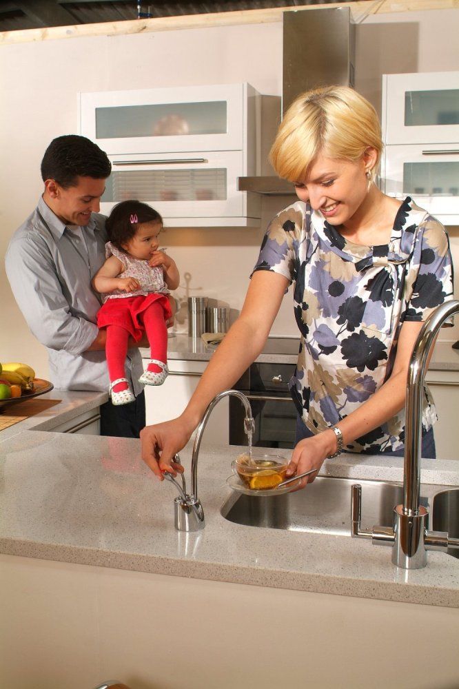 This convenient water dispenser lets you make tea, hot cereal, and