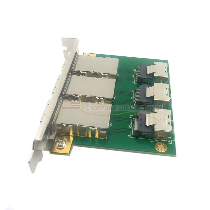 Internal SFF 8087 Mini SAS 36P to External SFF 8088 26P SAS PCI