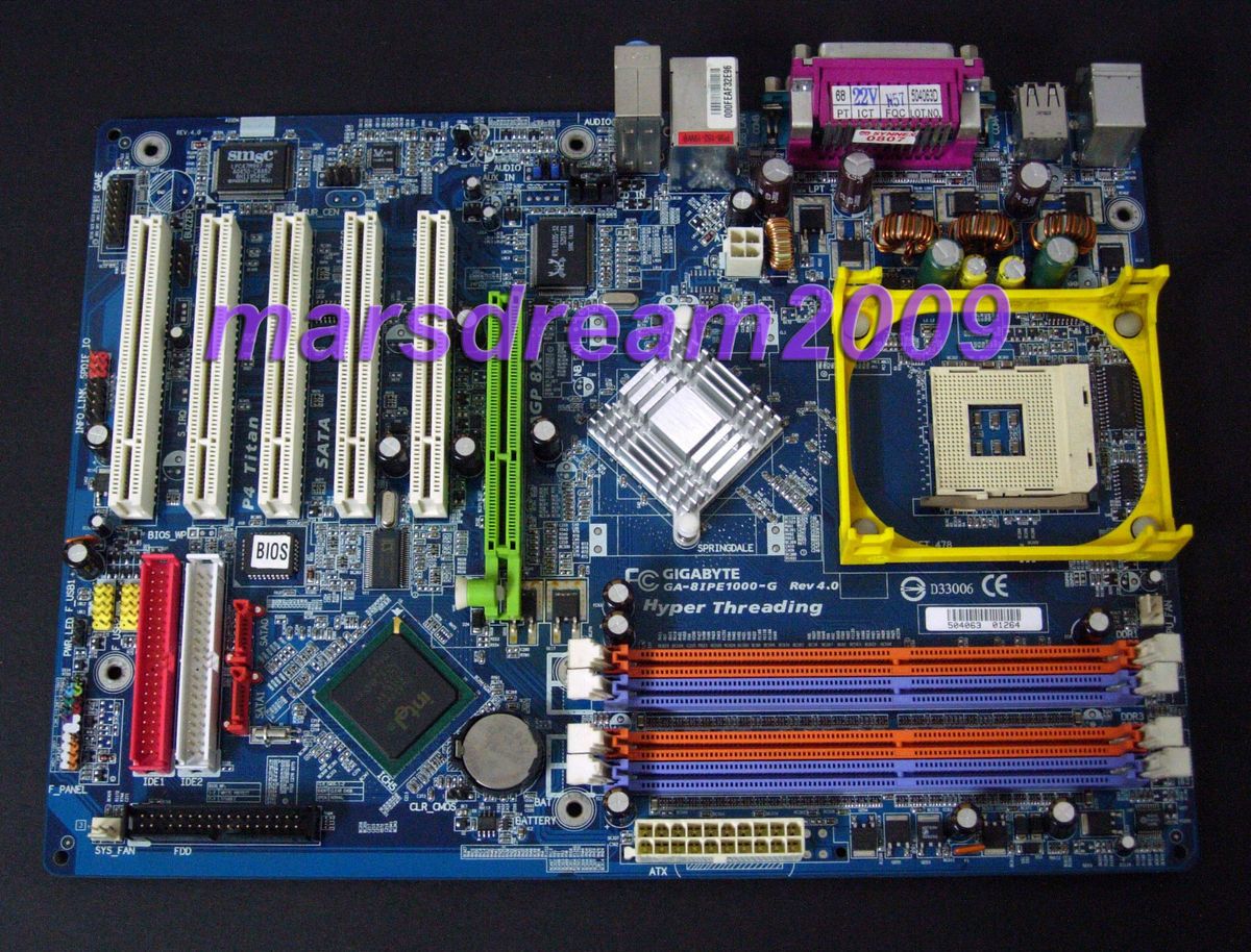 Gigabyte GA 8IPE1000 G REV4 0 Motherboard Intel Pentium 4