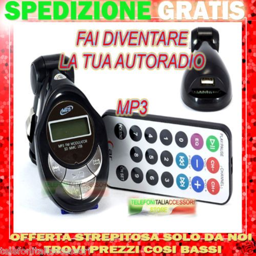 Lettore  Radio FM 12V Da Auto Aux iPod USB Memory