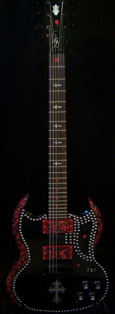 One of a Kind Tony Iommi Signature Series Epiphone SG Working Art