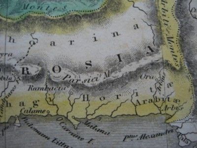 1836 Carey Lea Map Persia Iran Afghanistan Pakistan
