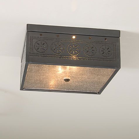  Light with Chisel Punched Tin Design Eye Catching IrvinS