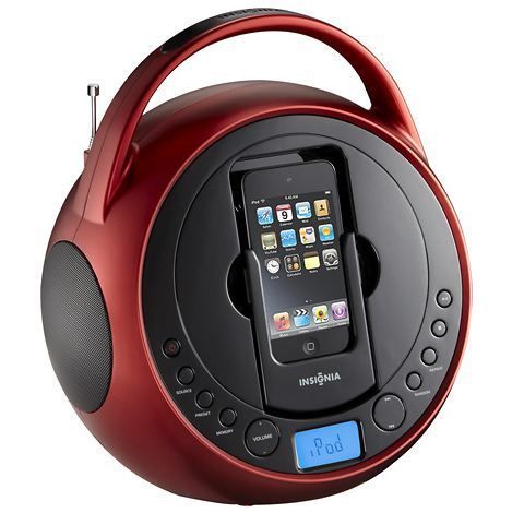  Boombox CD Player Radio for iPod iPhone Dock Station Speaker