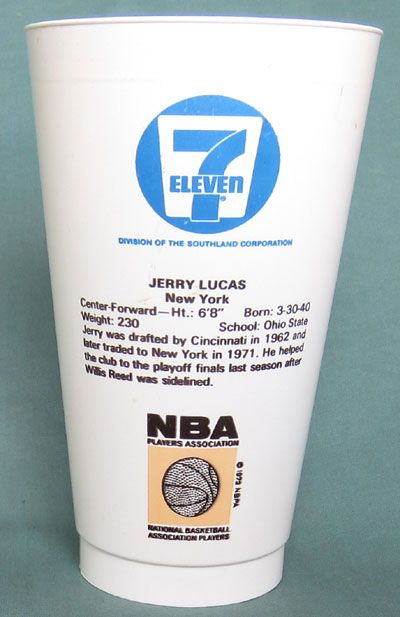 1972 7 11 Cup Jerry Lucas New York Knicks NBA NM MT
